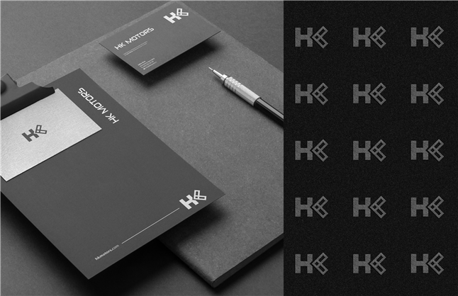 HK MOTORS LOGO VE MARKA KİMLİĞİ TASARIMI